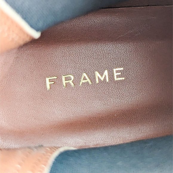 Frame Paris Women Le Holland Leather Rubber Brown Chelsea Boots 8US EUR 38.5 - Picture 6 of 12